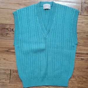Pendleton Vintage Wool Cable Knit Vest